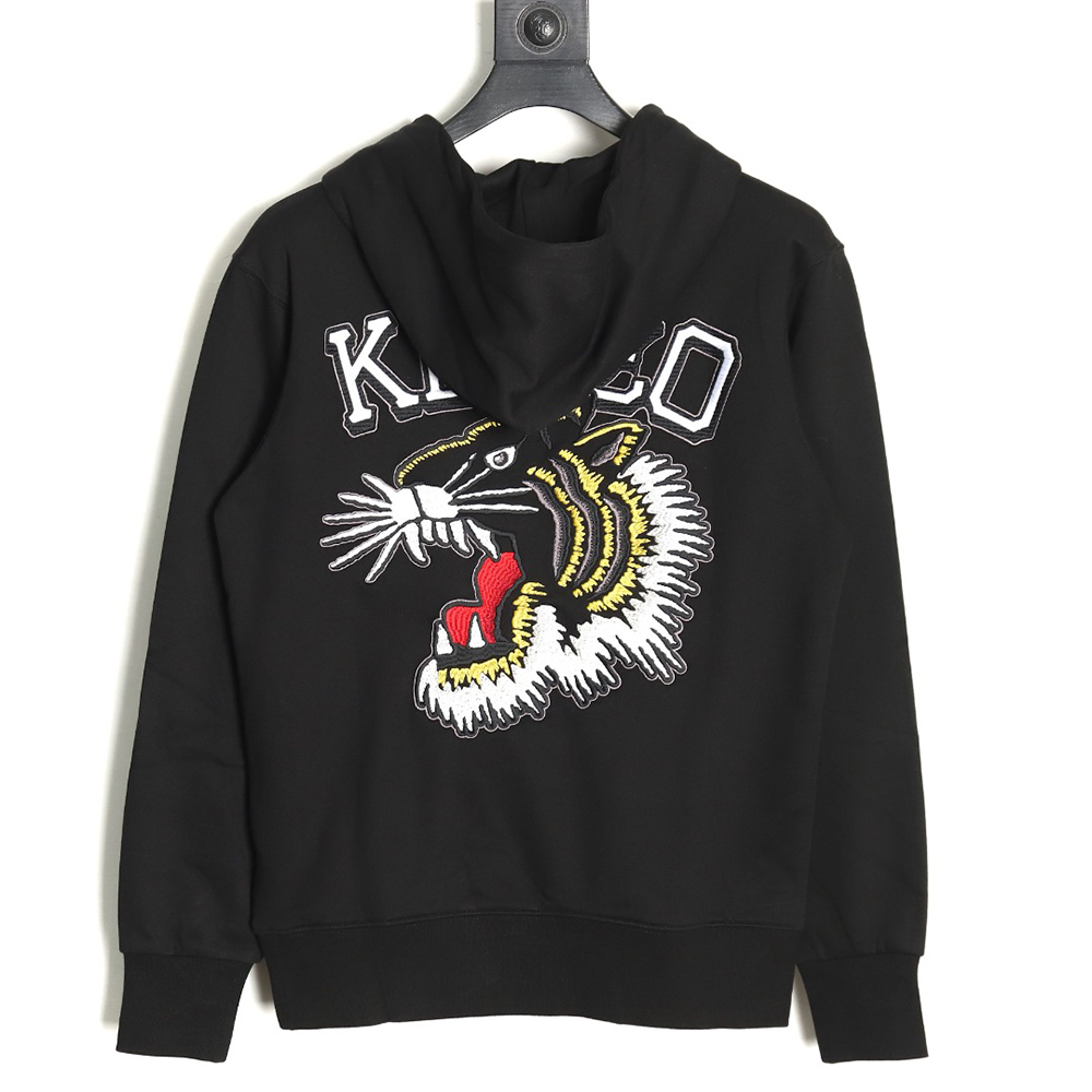 Kenzo Tiger Head Embroidered Hoodie