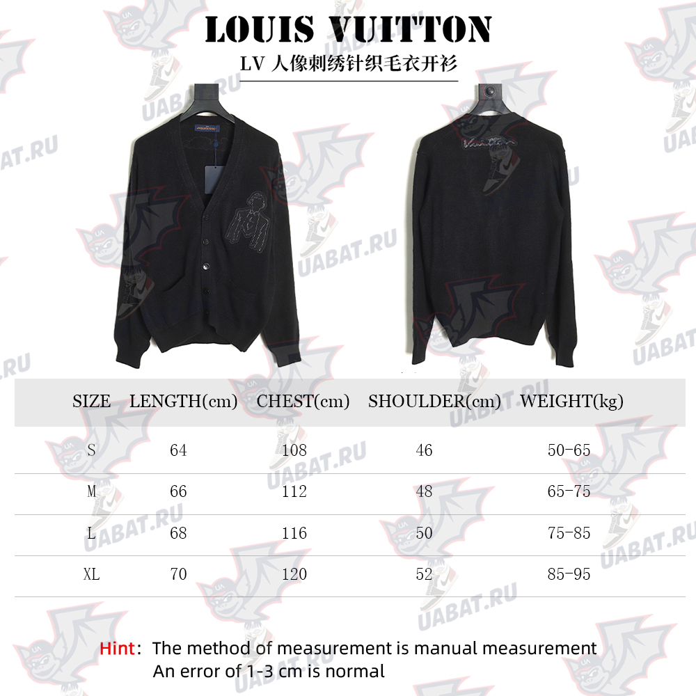 Louis Vuitton Portrait Embroidered Knitted Cardigan