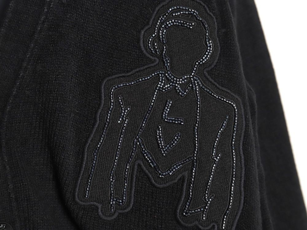 Louis Vuitton Portrait Embroidered Knitted Cardigan