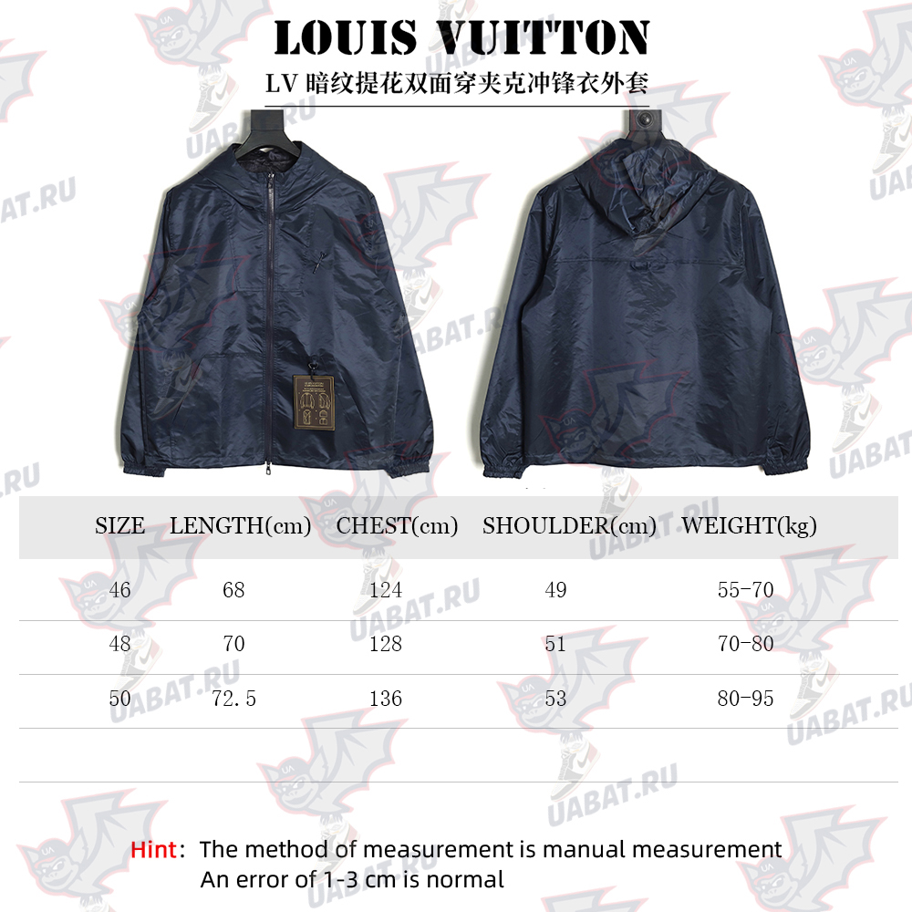 Louis Vuitton Double-sided Jacket with Jacquard Pattern TSK1