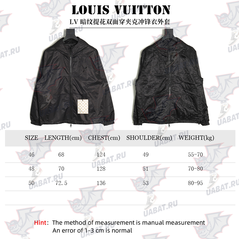 Louis Vuitton Double-sided Jacket with Jacquard Pattern TSK2