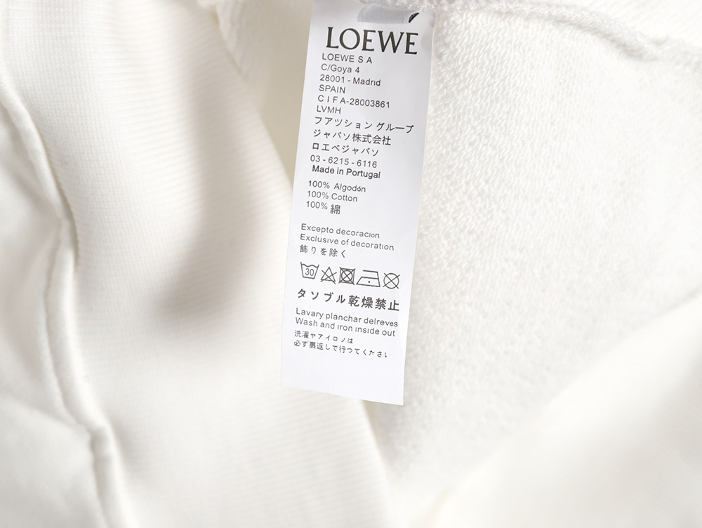 Loewe Large Letter Print Hooded Sweatshirt