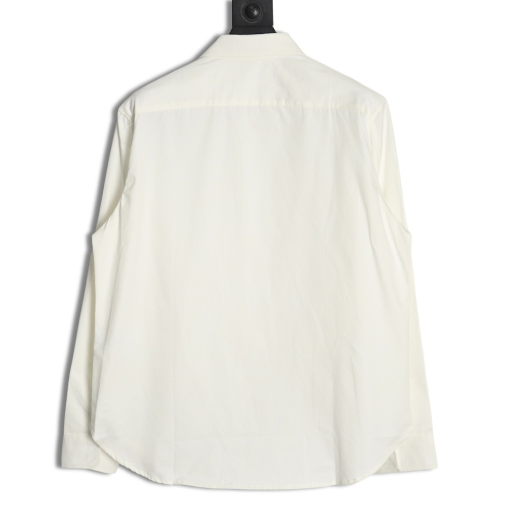 Loewe tricolor embroidered long-sleeved shirt