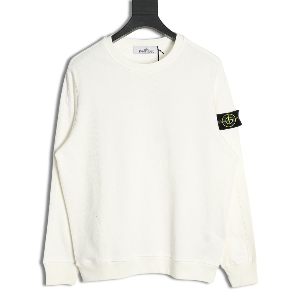 Stone Island Classic Sleeve Badge Round Neck Sweatshirt