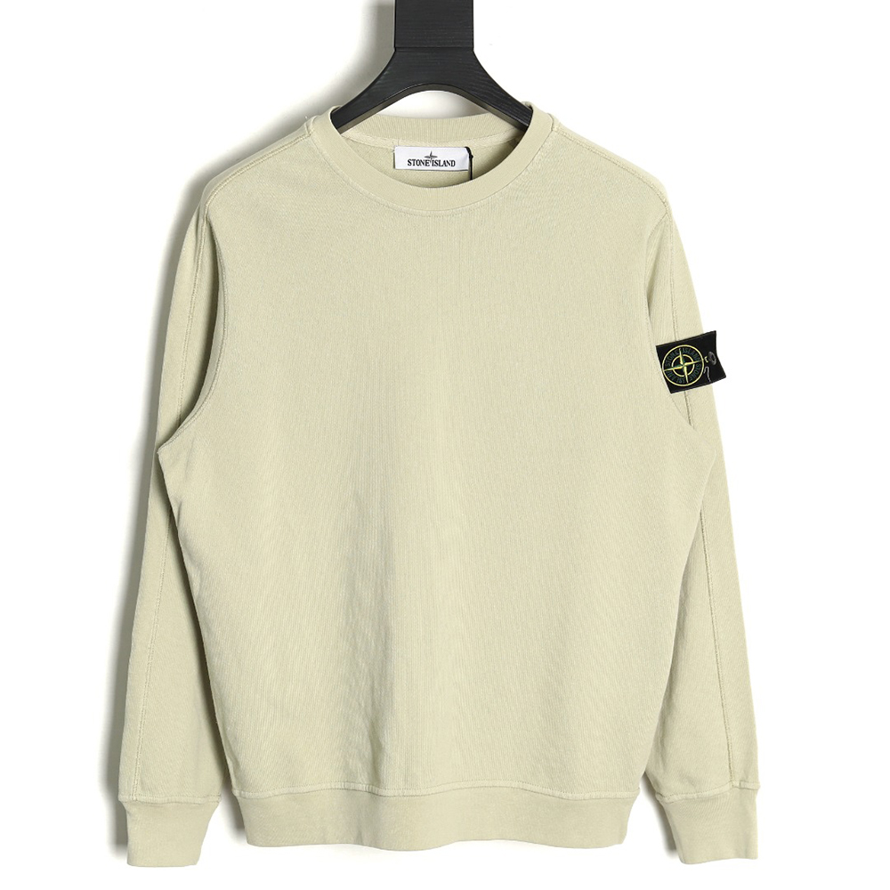 Stone Island Classic Sleeve Badge Round Neck Sweatshirt TSK1