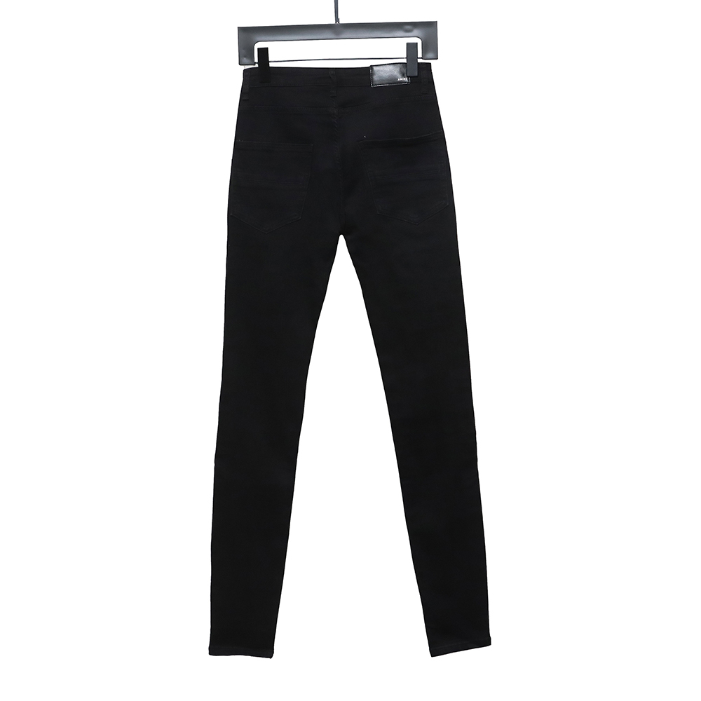 Amiri black ripped diamond high street jeans