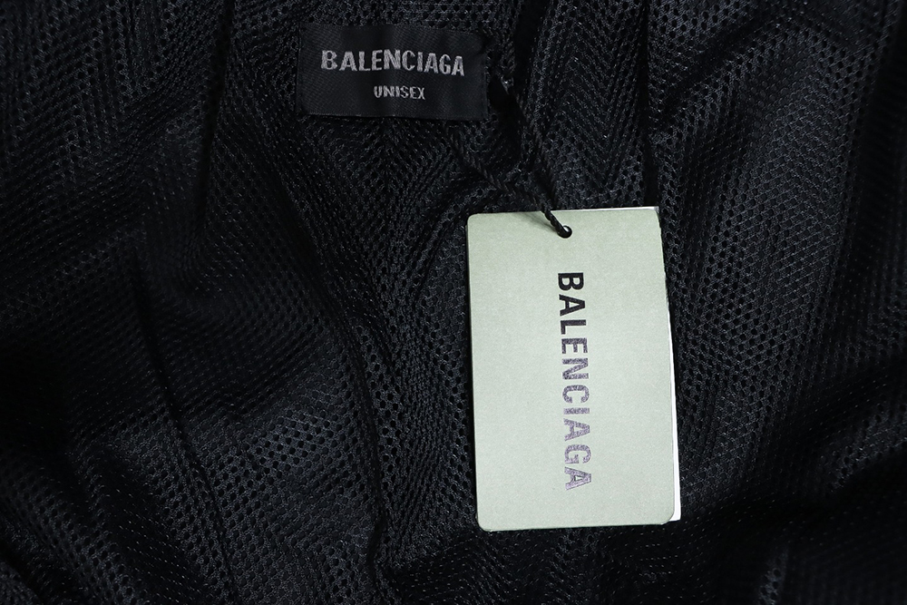 Balenciaga Blurred Lettering Print Track Jacket