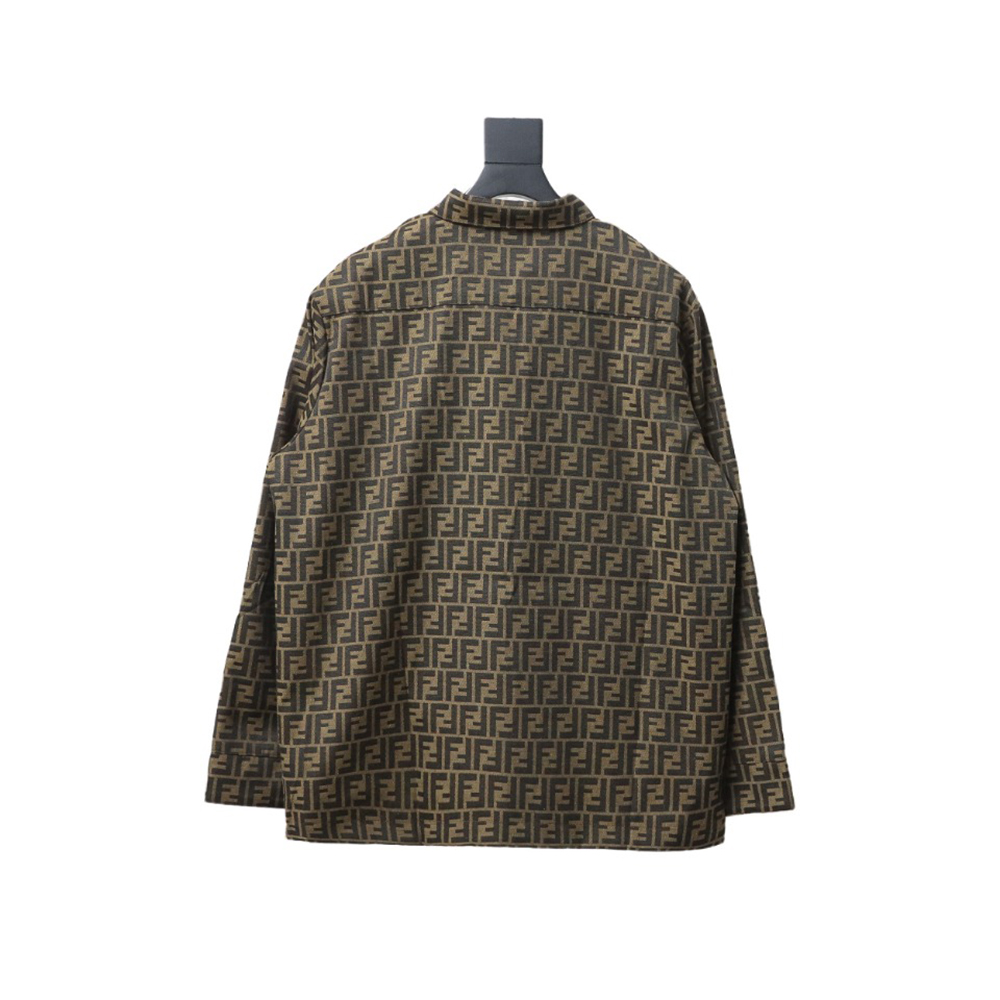 Fendi FF print long-sleeved shirt jacket TSK1