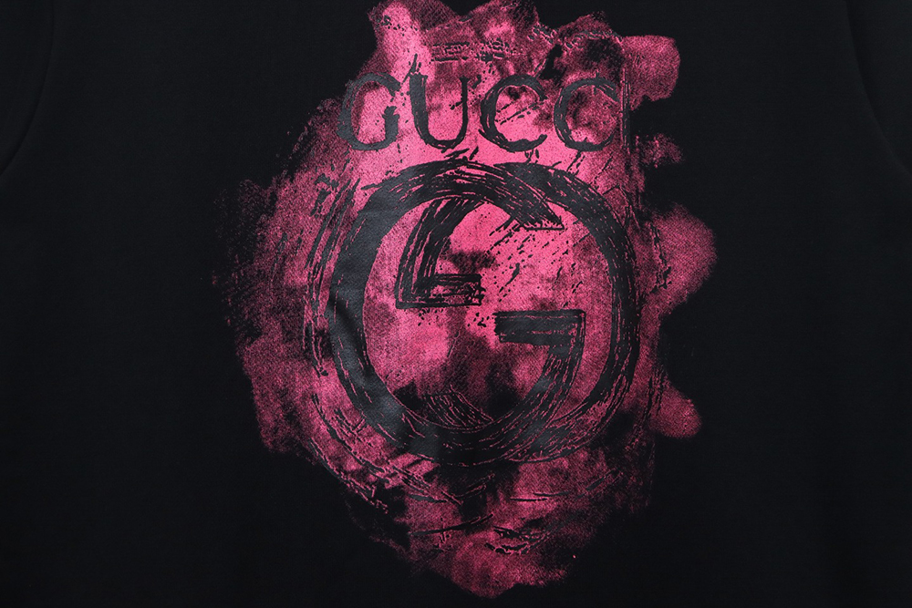 Gucci Ink Splash Double G Crew Neck Sweatshirt