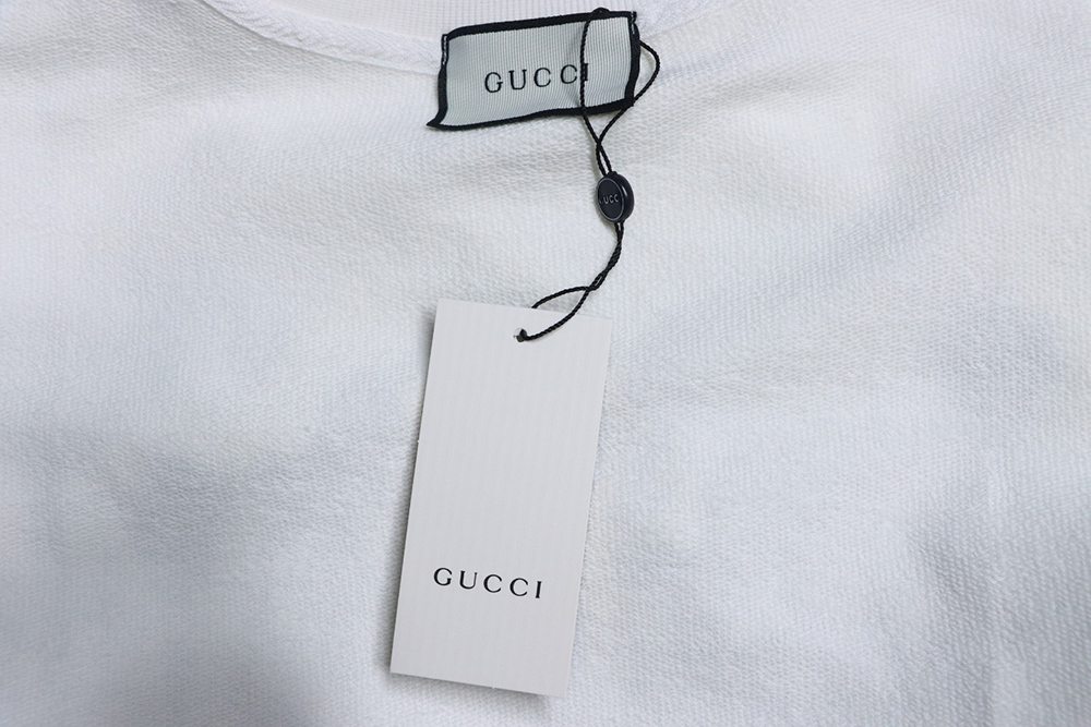 Gucci & Balenciaga Joint Graffiti Letters Printed Round Neck Sweatshirt