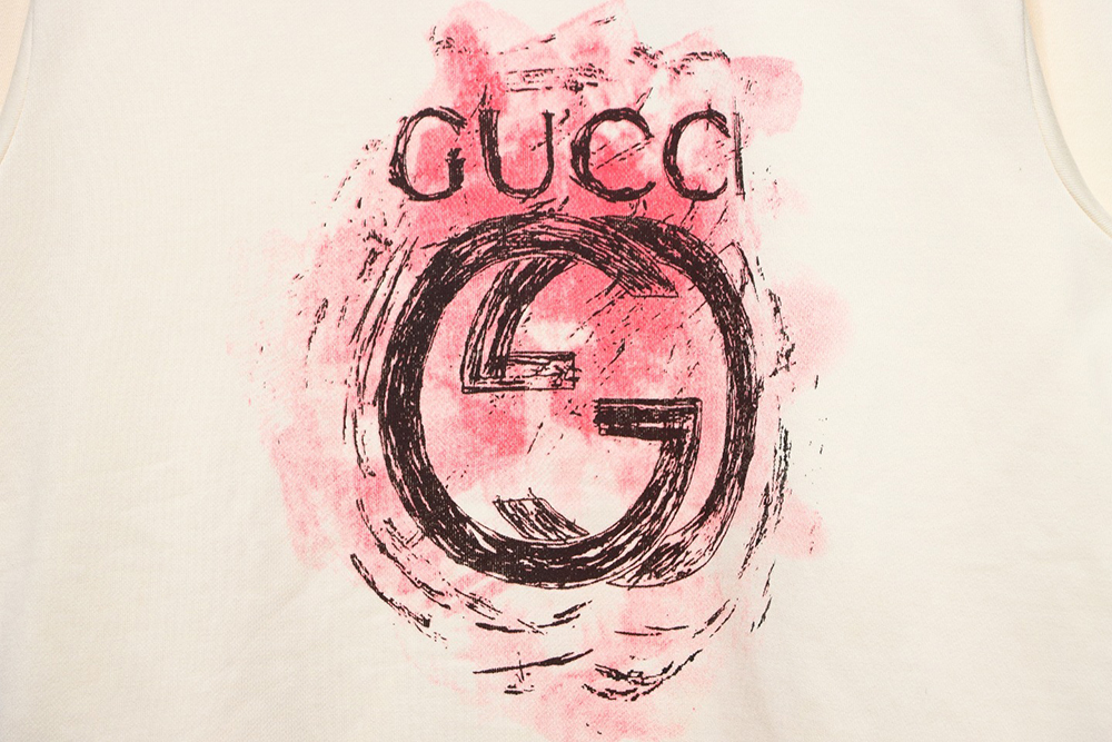 Gucci Ink Splash Double G Crew Neck Sweatshirt TSK1