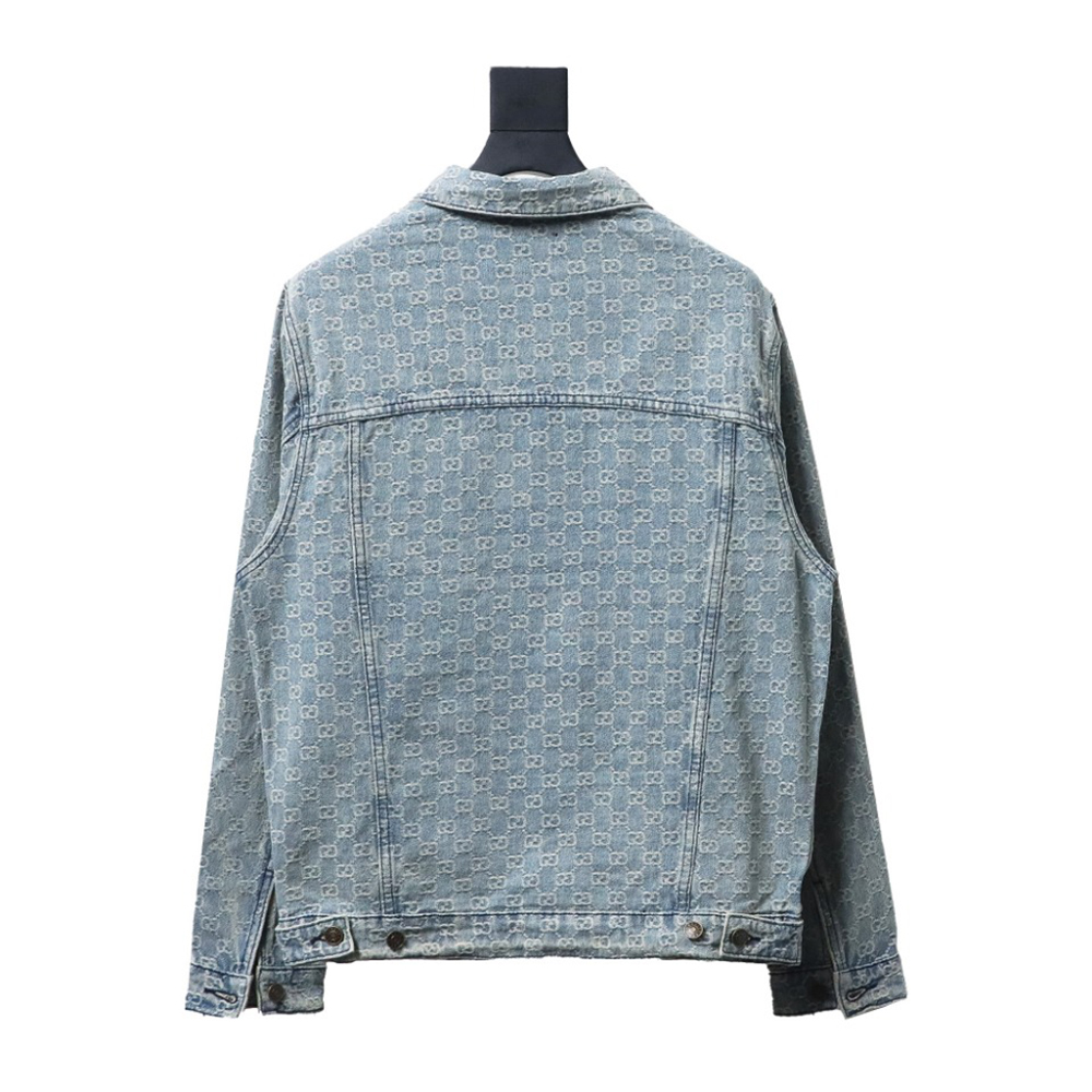 Gucci Double G jacquard denim jacket