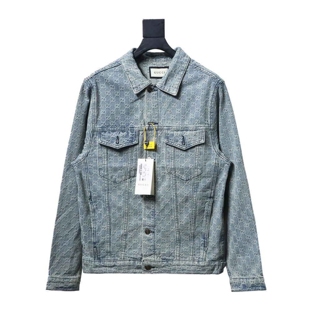 Gucci Double G jacquard denim jacket