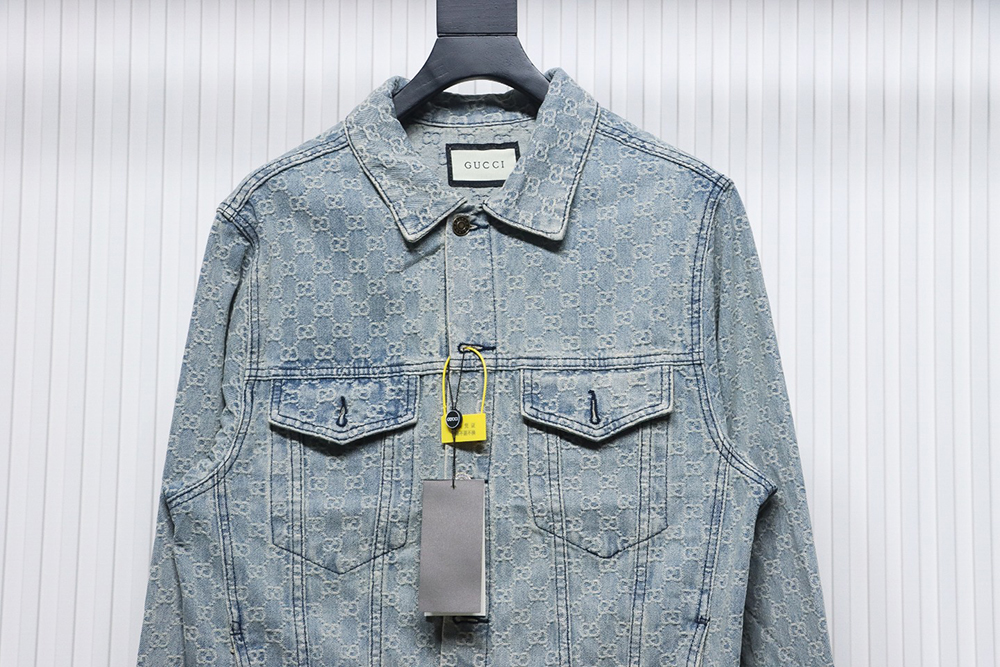 Gucci Double G jacquard denim jacket