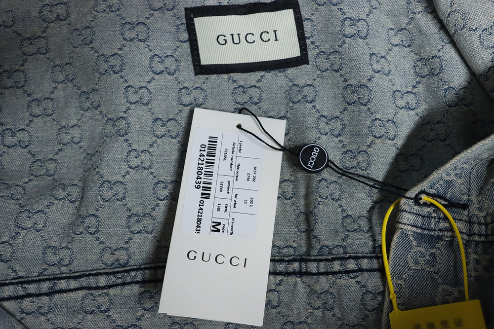 Gucci Double G jacquard denim jacket