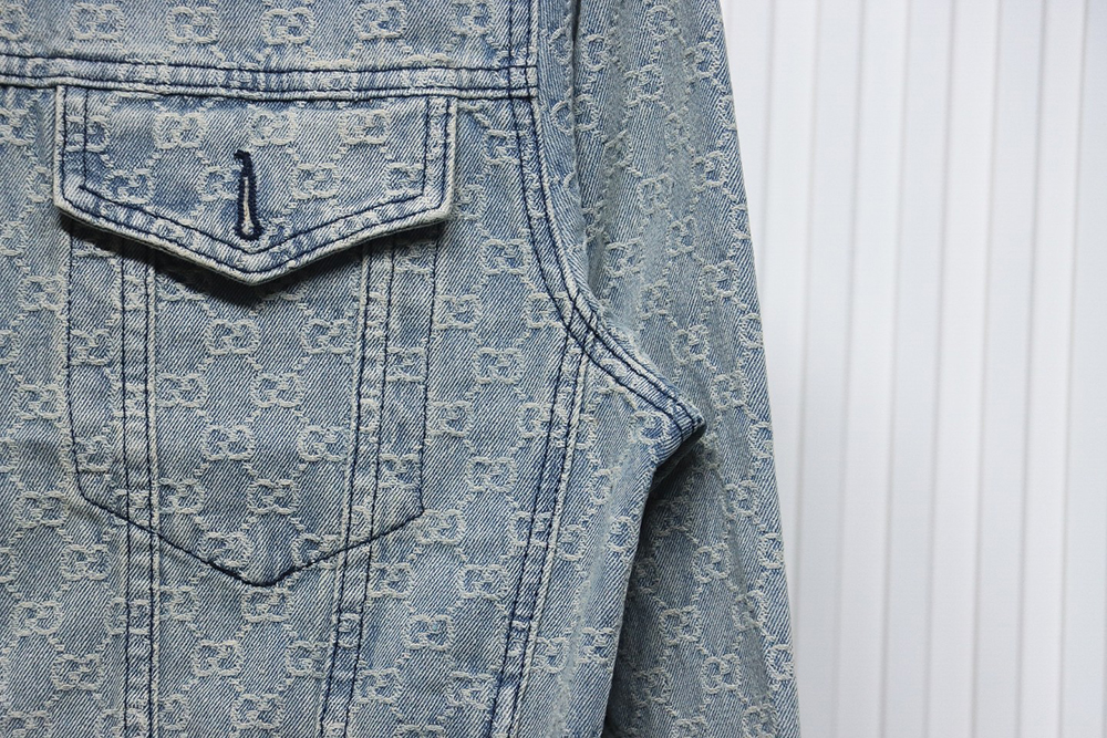 Gucci Double G jacquard denim jacket