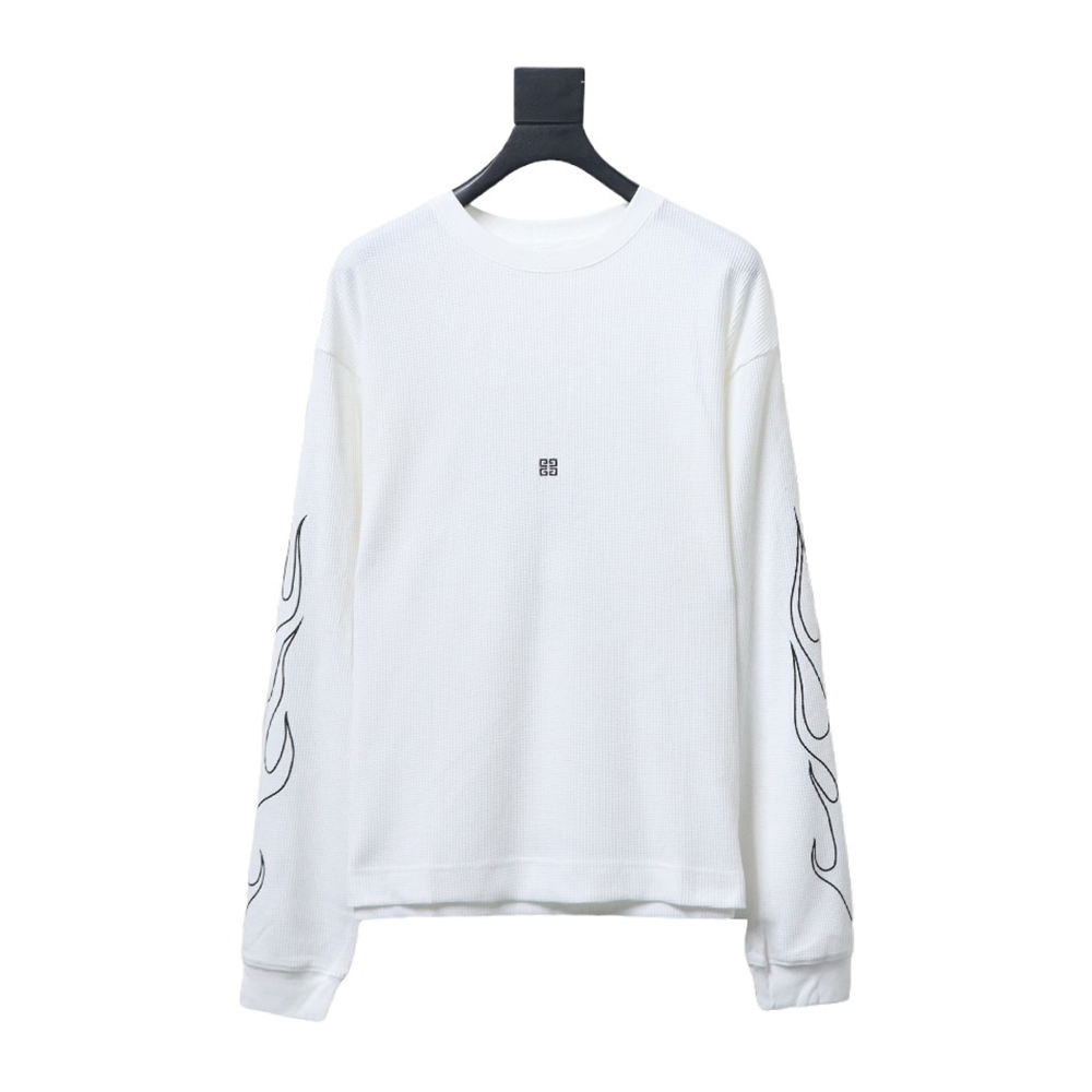 Givenchy Dragon Year Limited Edition Waffle Long Sleeve T-shirt TSK1