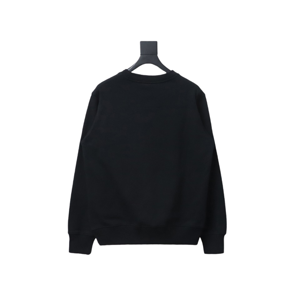 Givenchy five-pointed star double needle embroidery round neck sweatshirt