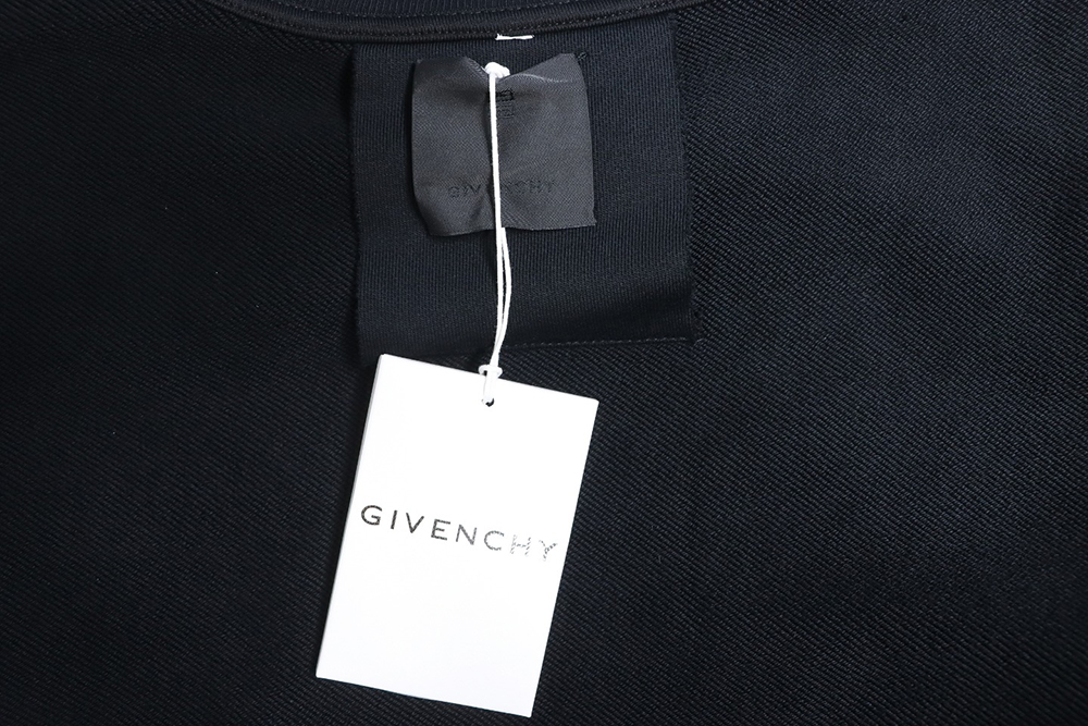 Givenchy five-pointed star double needle embroidery round neck sweatshirt