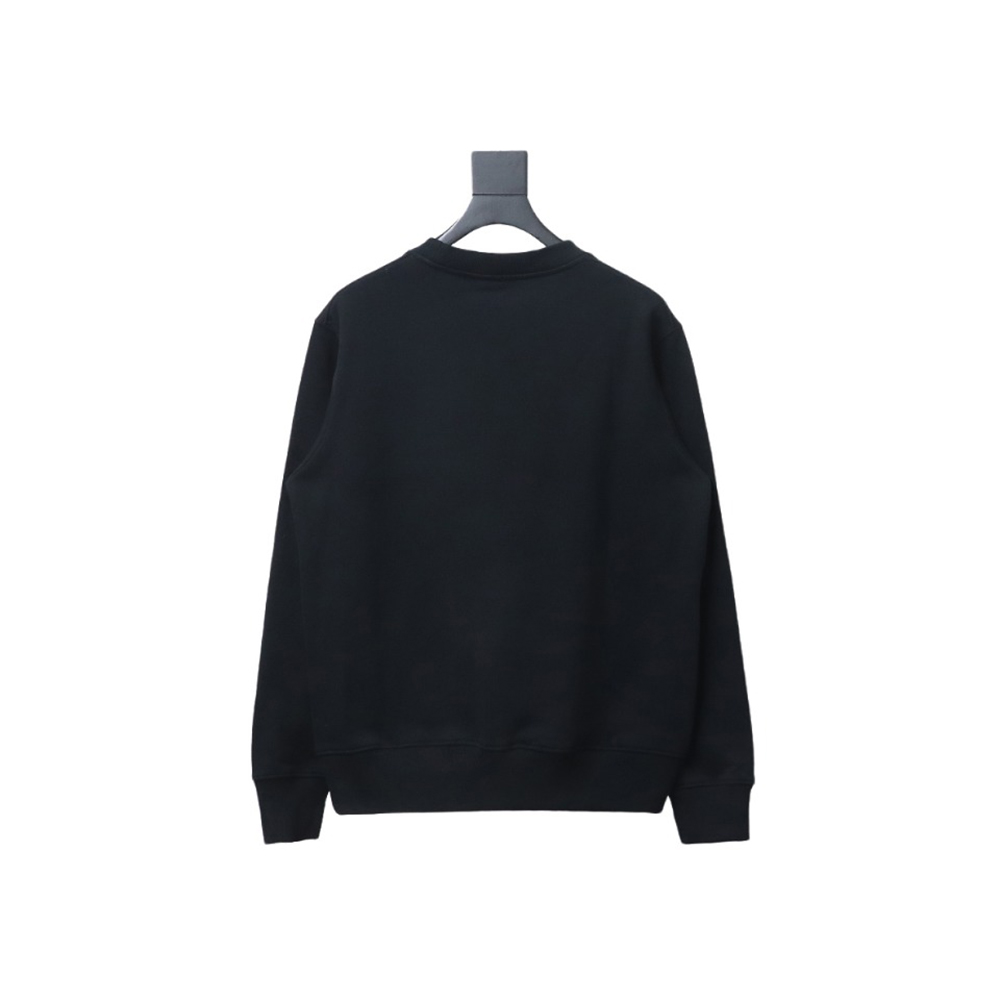 Loewe Displaced Logo 3D Embroidered Crew Neck Sweatshirt