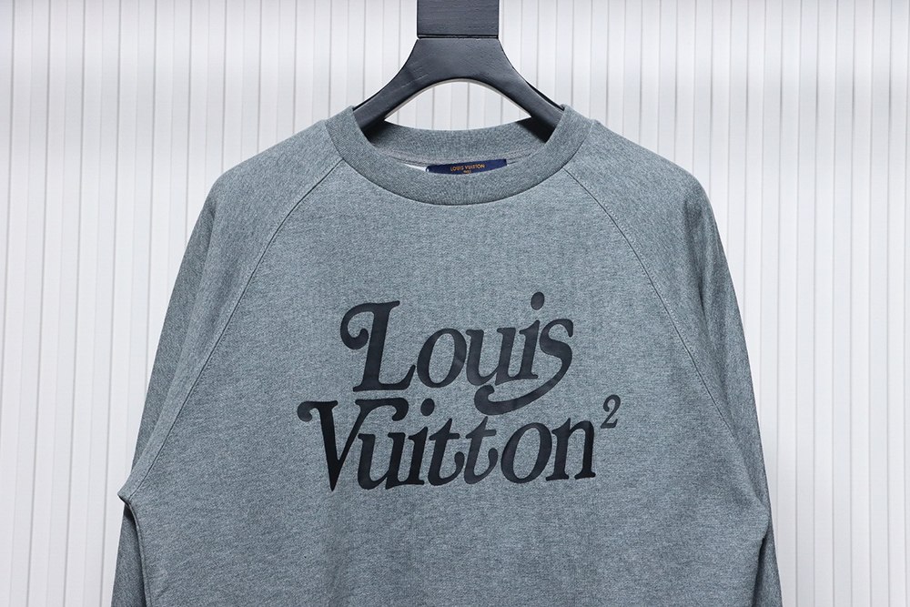 Louis Vuitton & Nigo Grey Raglan Sleeve Crewneck Sweatshirt