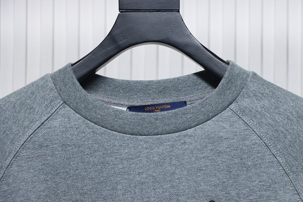 Louis Vuitton & Nigo Grey Raglan Sleeve Crewneck Sweatshirt