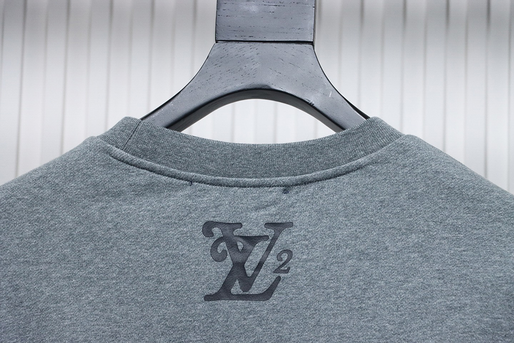 Louis Vuitton & Nigo Grey Raglan Sleeve Crewneck Sweatshirt