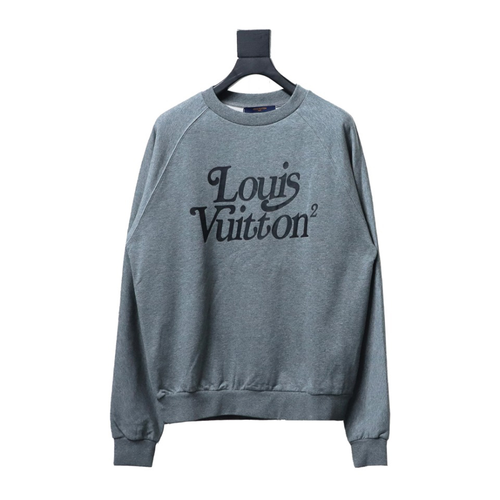 Louis Vuitton & Nigo Grey Raglan Sleeve Crewneck Sweatshirt