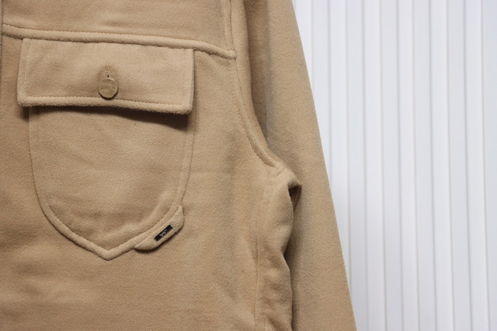 Louis Vuitton Double-faced cashmere khaki jacket