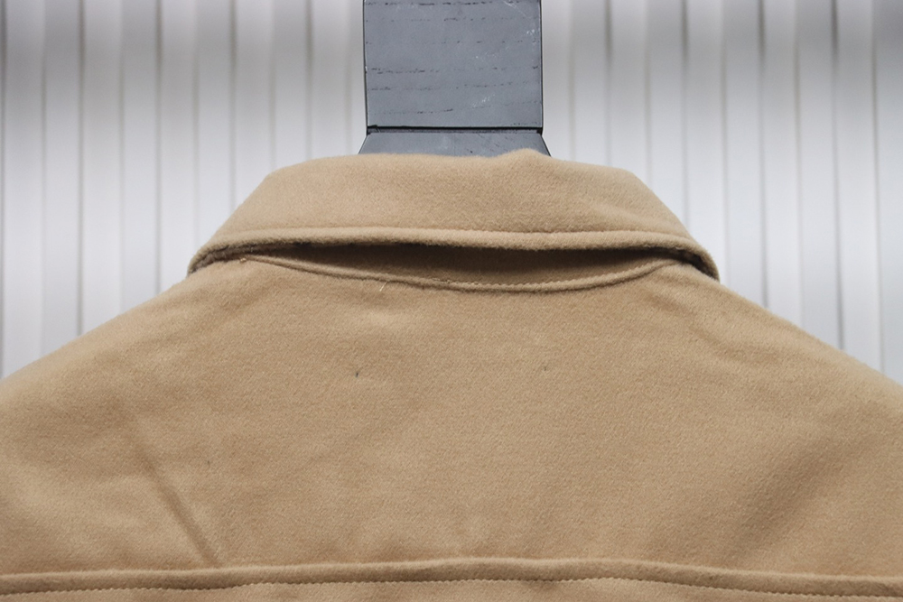 Louis Vuitton Double-faced cashmere khaki jacket