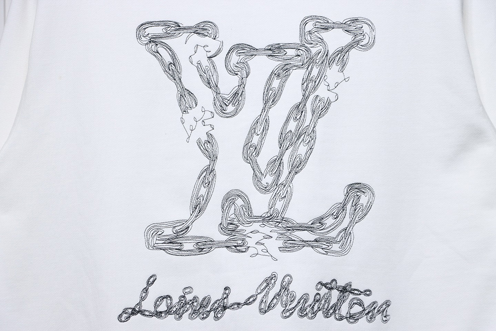 Louis Vuitton embroidered logo crew neck sweatshirt