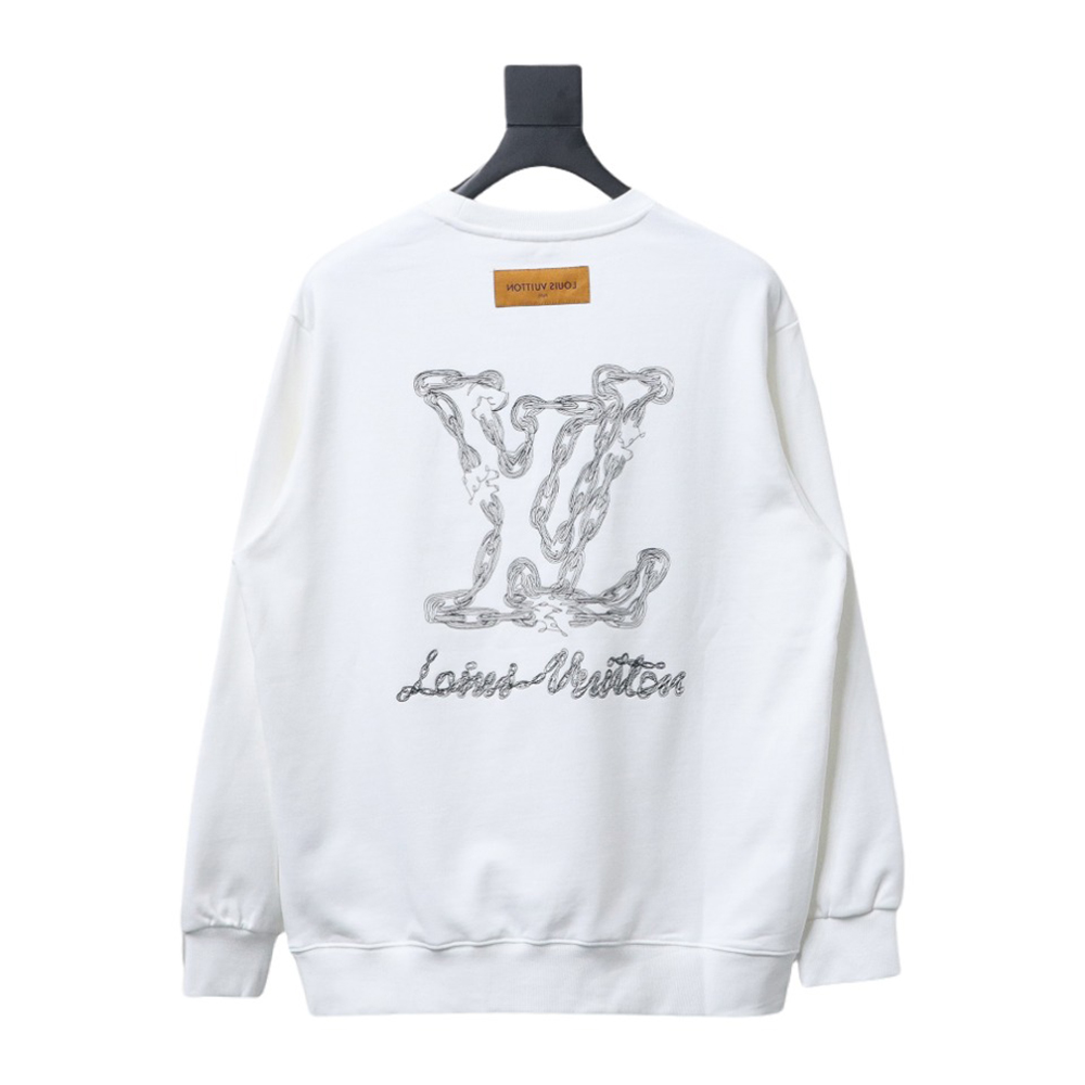 Louis Vuitton embroidered logo crew neck sweatshirt