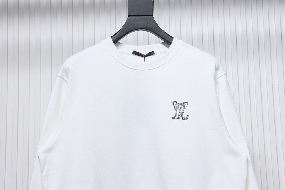 Louis Vuitton embroidered logo crew neck sweatshirt