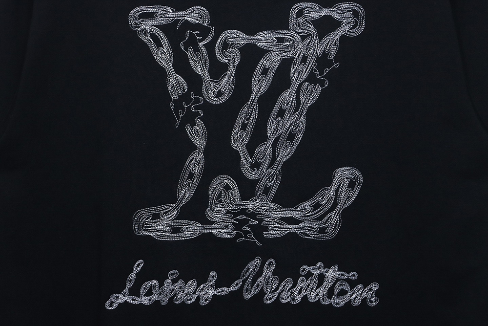 Louis Vuitton embroidered logo crew neck sweatshirt TSK1