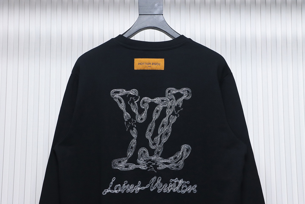 Louis Vuitton embroidered logo crew neck sweatshirt TSK1