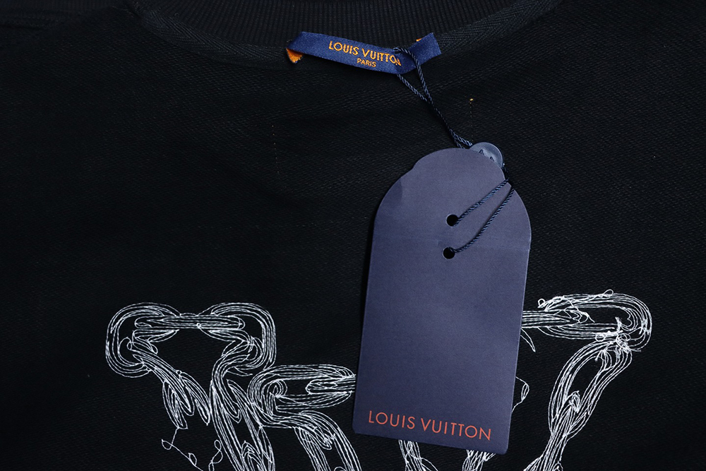 Louis Vuitton embroidered logo crew neck sweatshirt TSK1