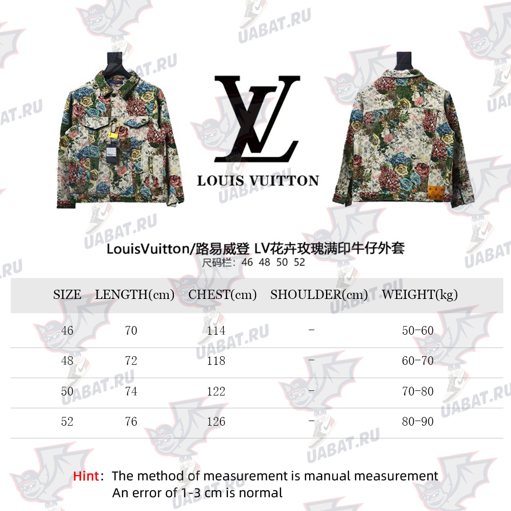 Louis Vuitton floral rose print denim jacket