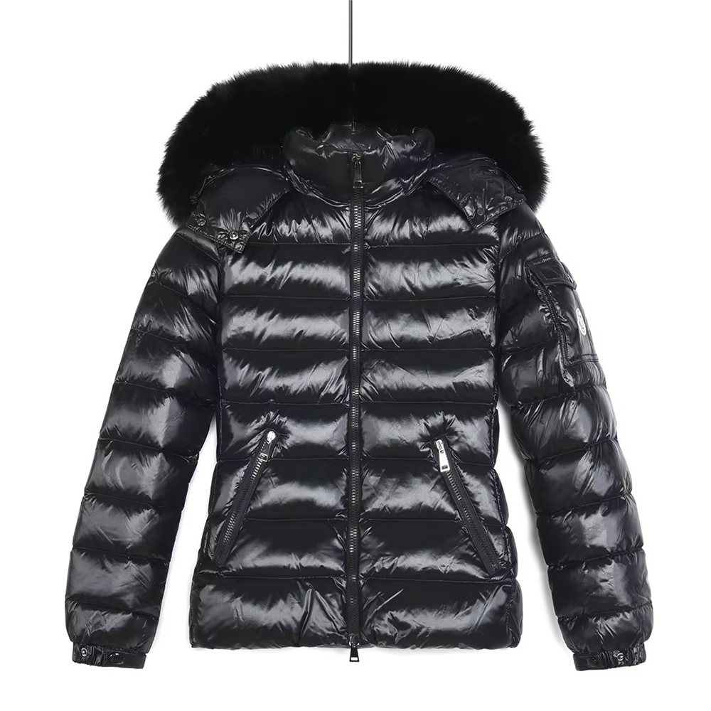 Moncler Classic Slim Fit Fox Fur Collar