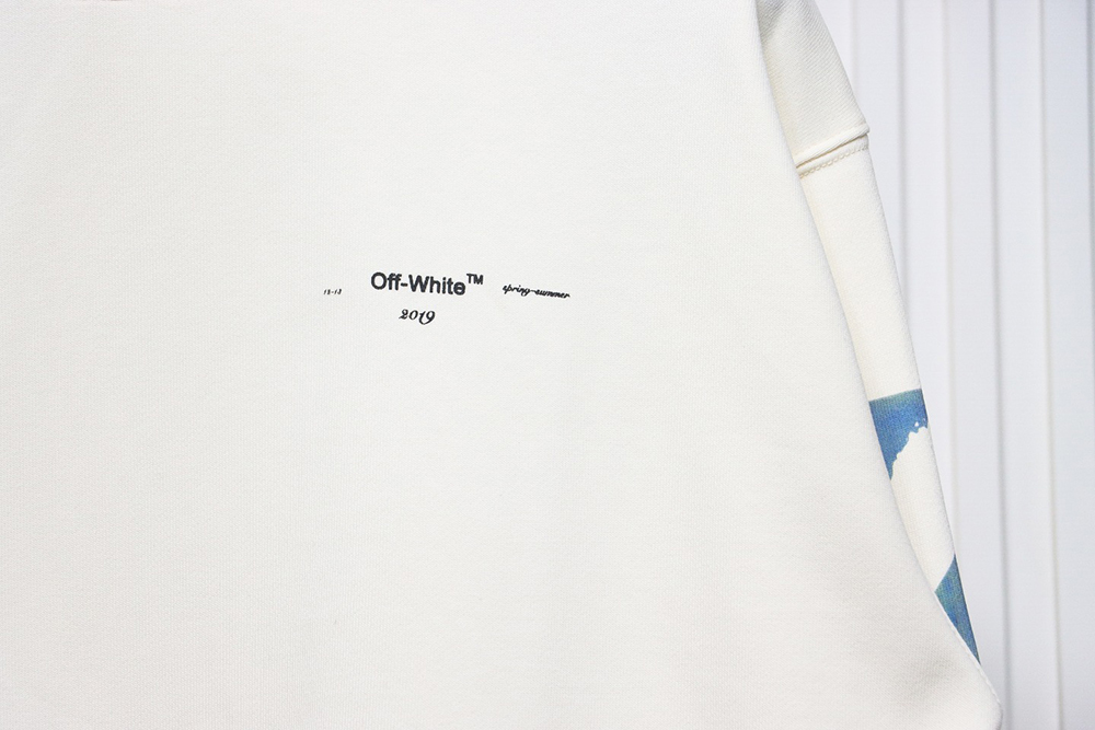 Off white oil painting print crew neck sweatshirt