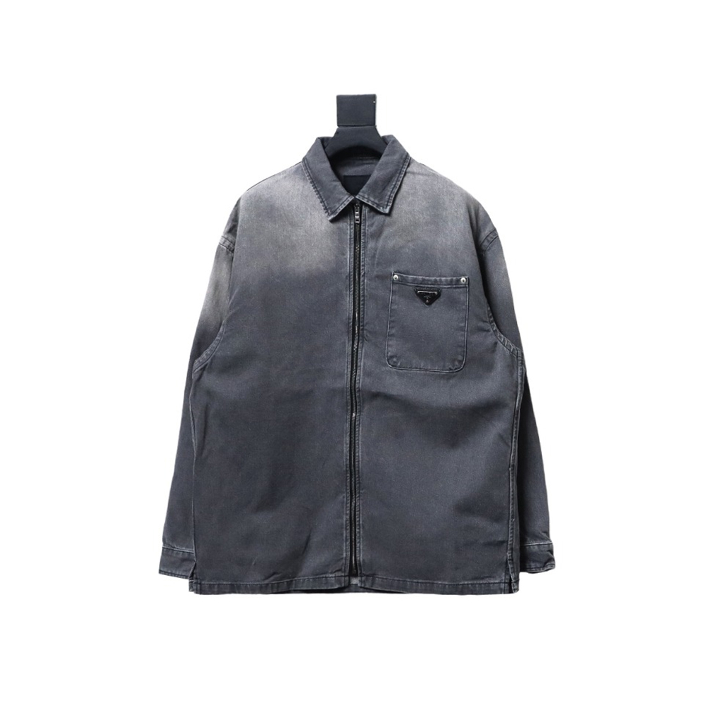 Prada Denim Zip-Up Jacket