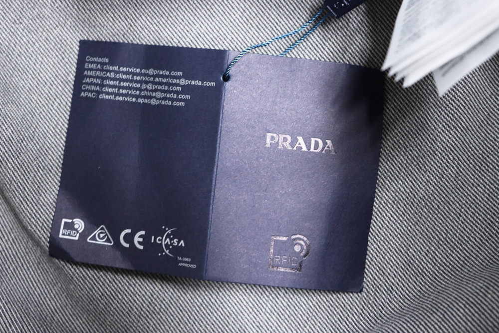 Prada Denim Zip-Up Jacket