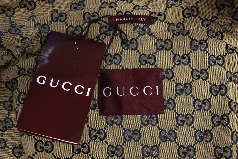 Gucci Double G all over print multi-pocket lapel jacket TSK1