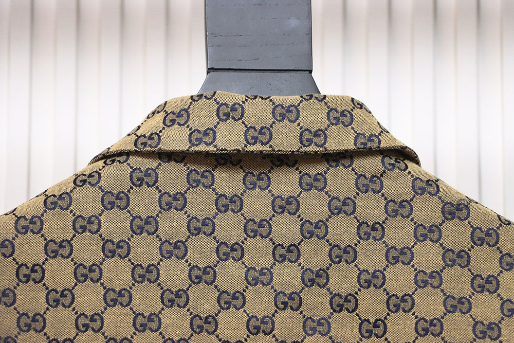 Gucci Double G all over print multi-pocket lapel jacket TSK1