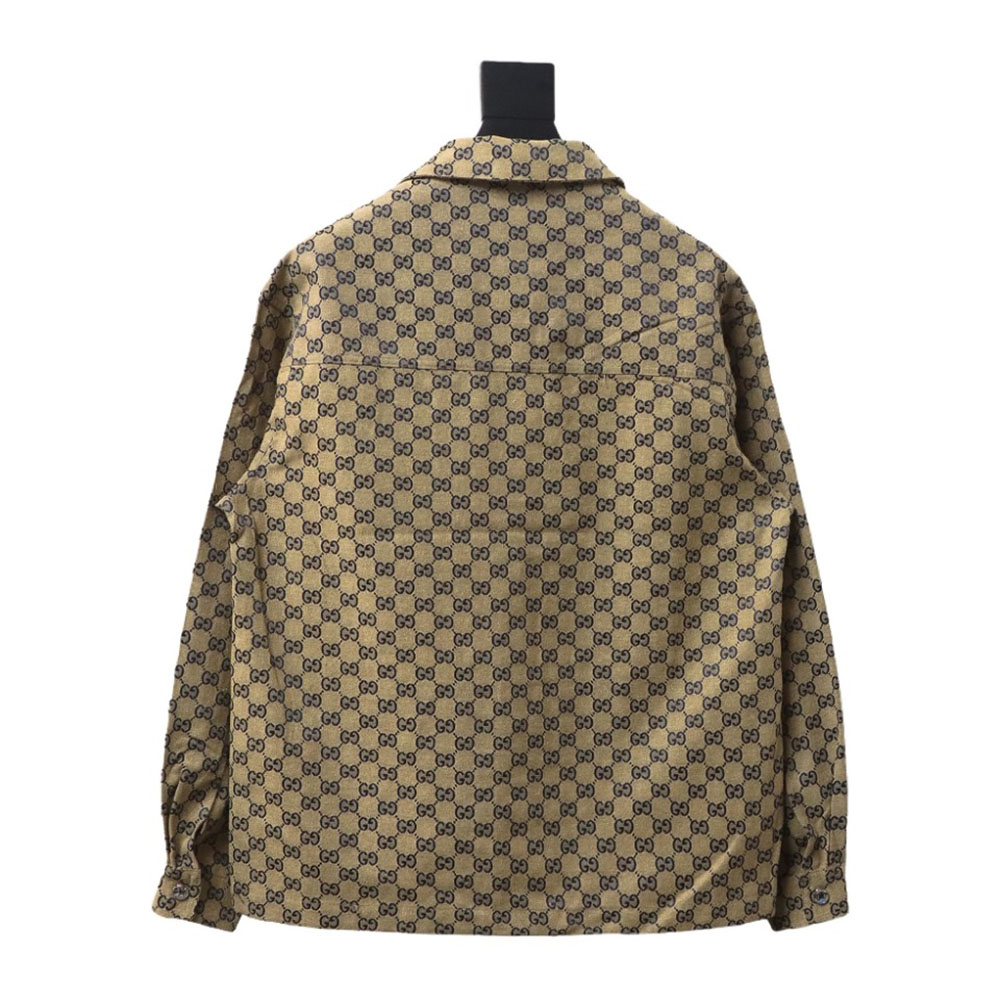 Gucci Double G all over print multi-pocket lapel jacket TSK1