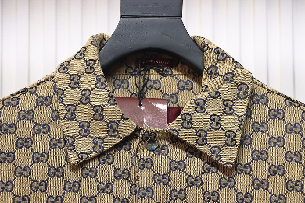Gucci Double G all over print multi-pocket lapel jacket TSK1