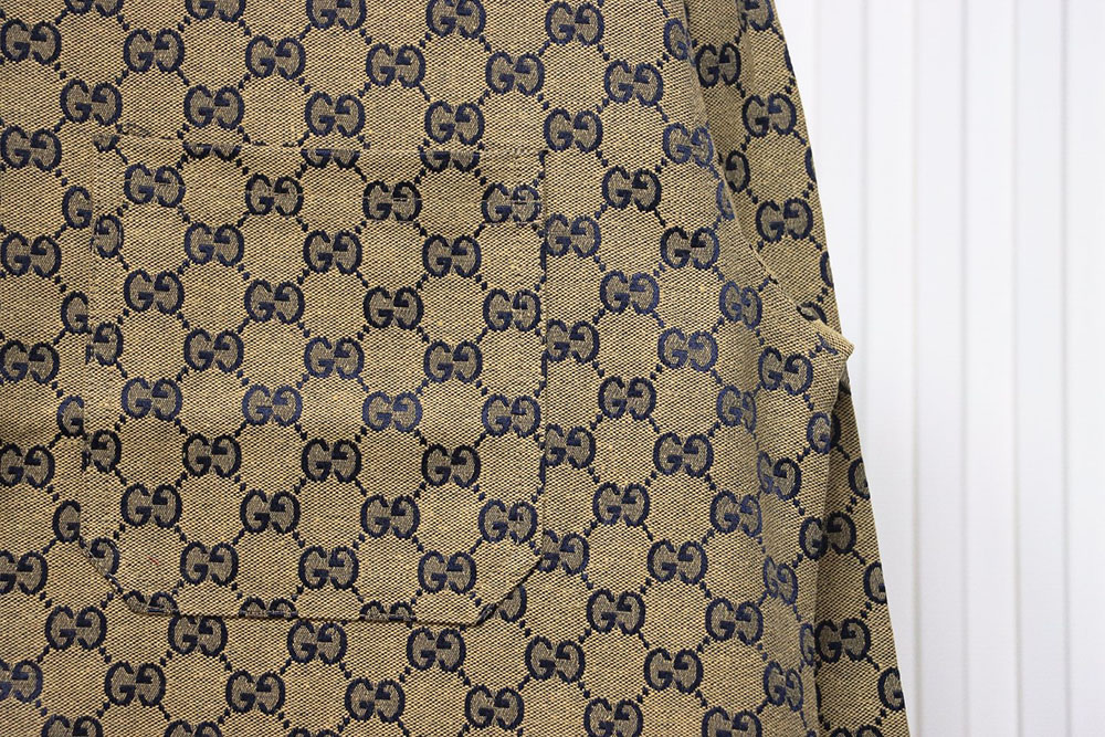 Gucci Double G all over print multi-pocket lapel jacket TSK1