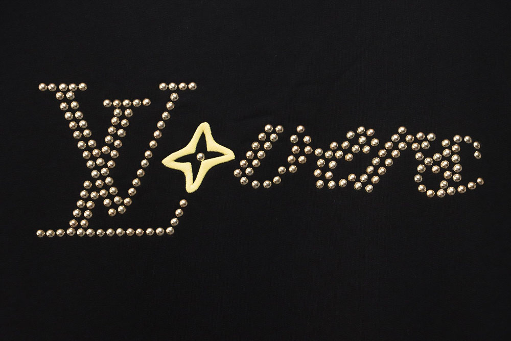 Louis Vuitton long-sleeved sweatshirt with metal studs