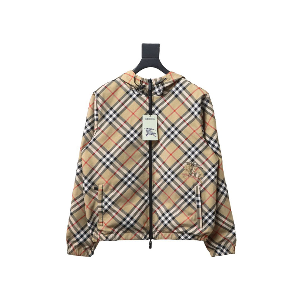 Burberry Check Warhorse Reversible Hooded Jacket