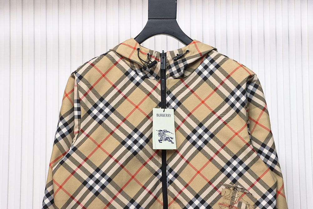 Burberry Check Warhorse Reversible Hooded Jacket