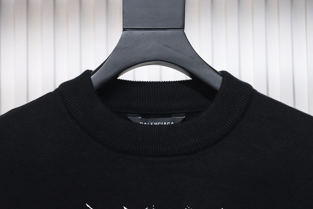 Balenciaga flame logo print sweater